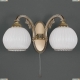 Бра A 8700/2 ★Reccagni Angelo, 2 x 60Вт☀, Бронза► — Купить▼