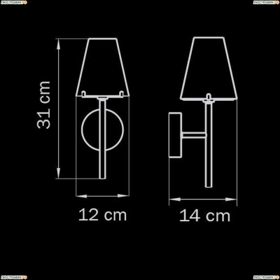 Бра 758614 ★Lightstar, 1 x 40Вт☀, Хром► — Купить▼