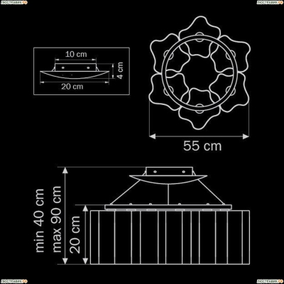 Люстра 802160 ★Lightstar, 6 x 40Вт☀, Хром► — Купить▼