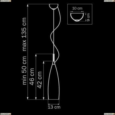 Подвес 804010 ★Lightstar, 1 x 40Вт☀, Хром► — Купить▼