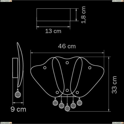 Бра 804640 ★Lightstar, 2 x 40Вт☀, Хром► — Купить▼