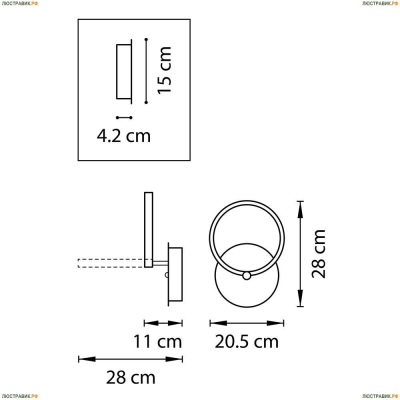 Бра Lightstar Breve 749612 - купить в интернет-магазине ЛЮСТРАВИК