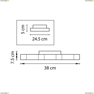 Светильник 750072 ★Lightstar, 7 x 5Вт☀, Хром► — Купить▼